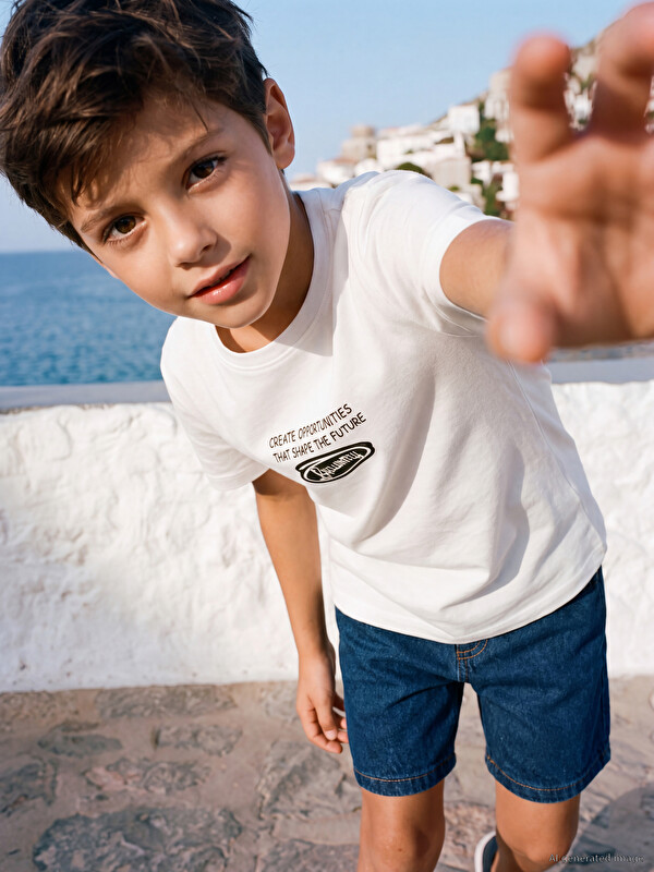 LCW Kids T-shirt Col rond Imprimé Garçons