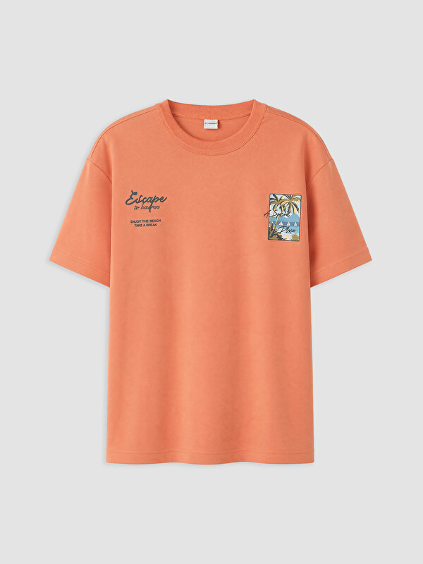 LCW Kids Boy Orange T-Shirt