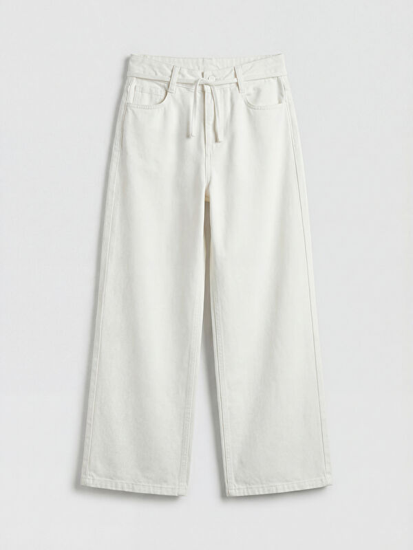 LCW Kids Wideleg Kız Çocuk Gabardin Pantolon