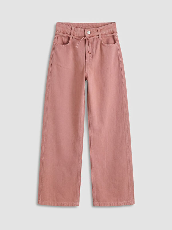 LCW Kids Wideleg Kız Çocuk Gabardin Pantolon