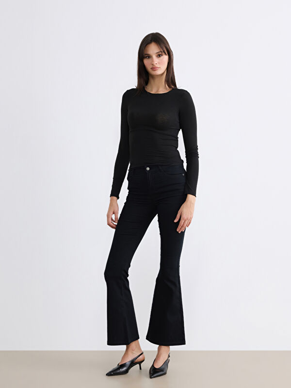 LCW Jeans Frau SCHWARZ Jeans