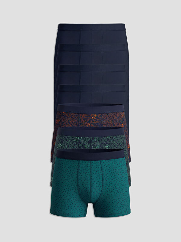 LC WAIKIKI Standart Kalıp Pamuklu Esnek Erkek Boxer 7'li