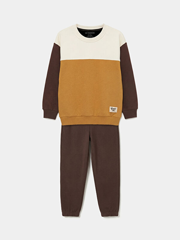 LCW Kids  Bisiklet Yaka Erkek Çocuk Sweatshirt Ve Eşofman Altı
