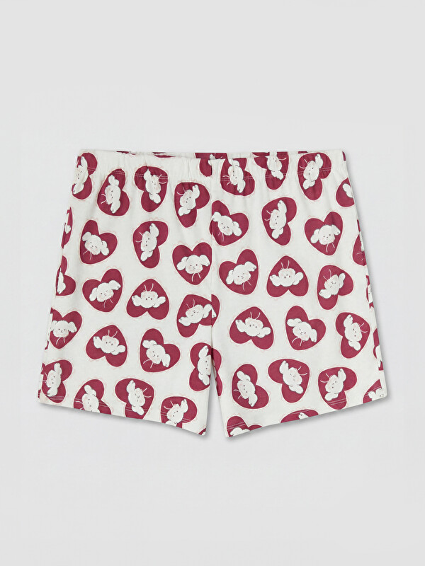 LCW Young Baskılı %100 Pamuklu Kadın Şort Pijama Altı