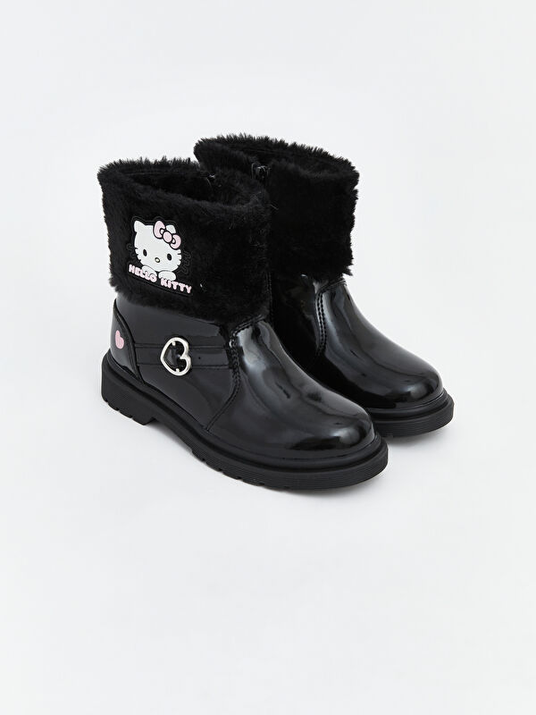 LCW STEPS Hello Kitty Baskılı İçi Kürklü Kız Çocuk Bot