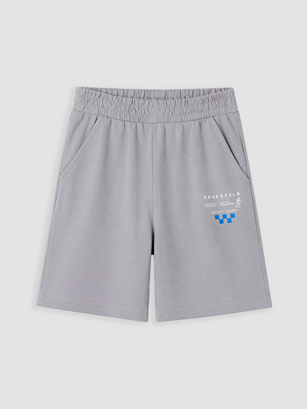 LC WAIKIKI Regular Fit Baskılı Erkek Çocuk Şort