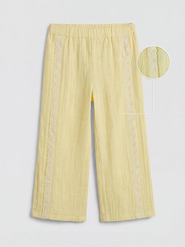 LCW Kids Lace Detailed Girls' Trousers