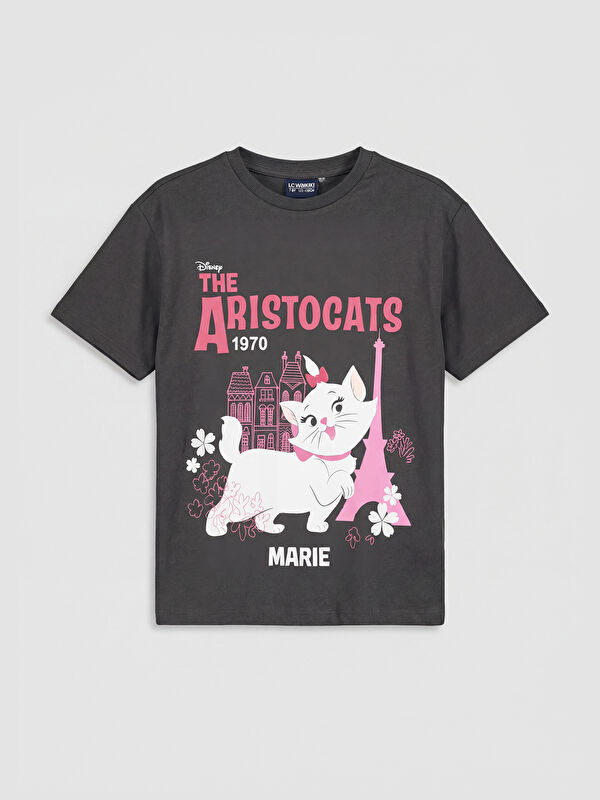LCW Kids  Aristocats Baskılı Kız Çocuk Tişört
