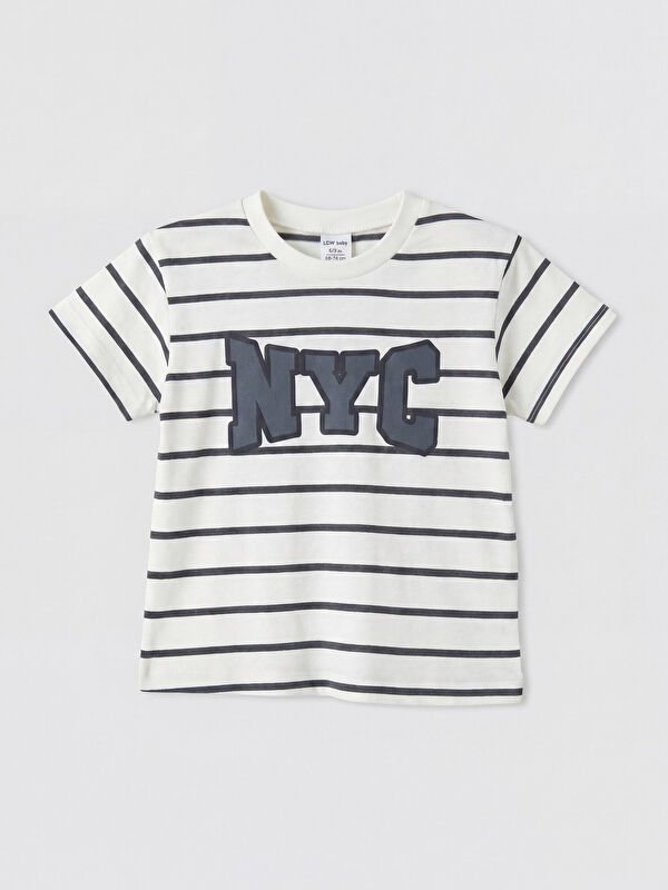 LCW baby NYC Nakışlı Erkek Bebek Tişört