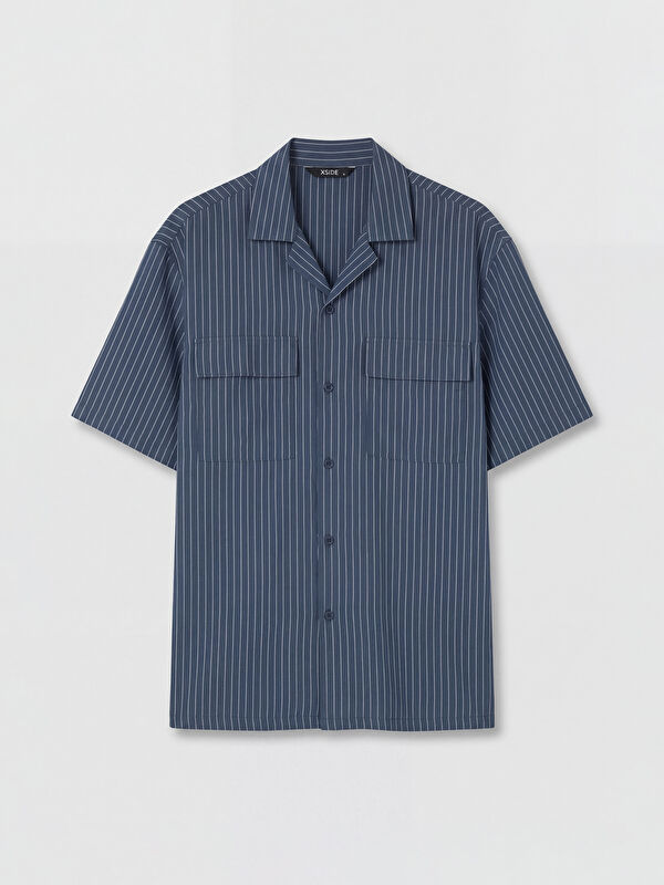 XSIDE Loose Fit Çizgili Erkek Gömlek