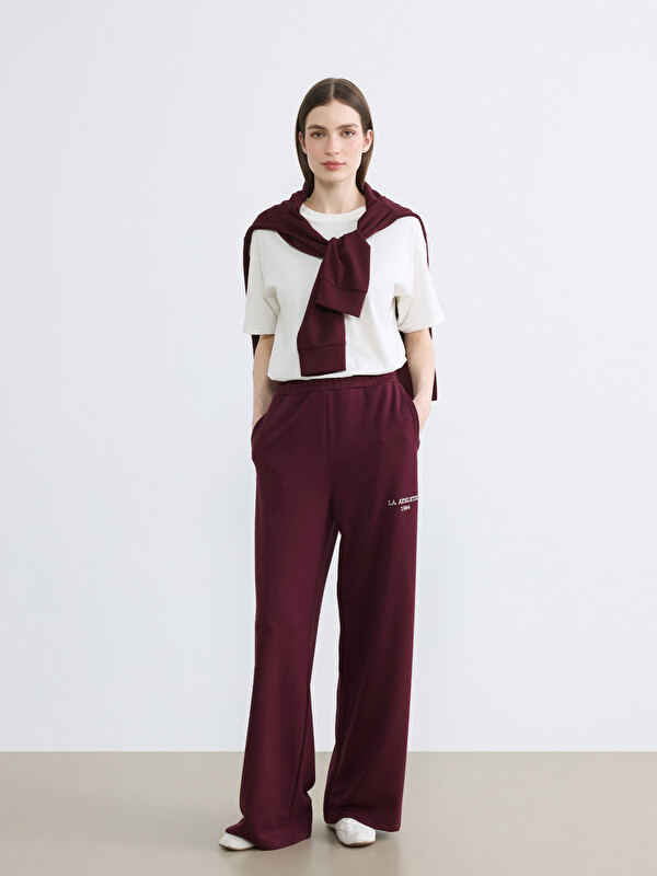 LCW Modest L.A. Athletic Embroidered Soft Touch Women's Sweatpants