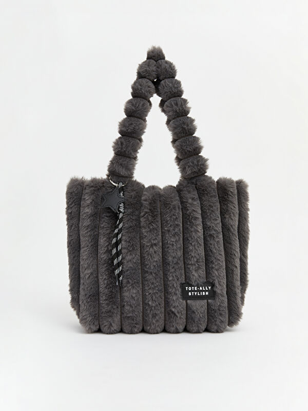 LCW ACCESSORIES Kız Çocuk Pelüş Omuz Çantası