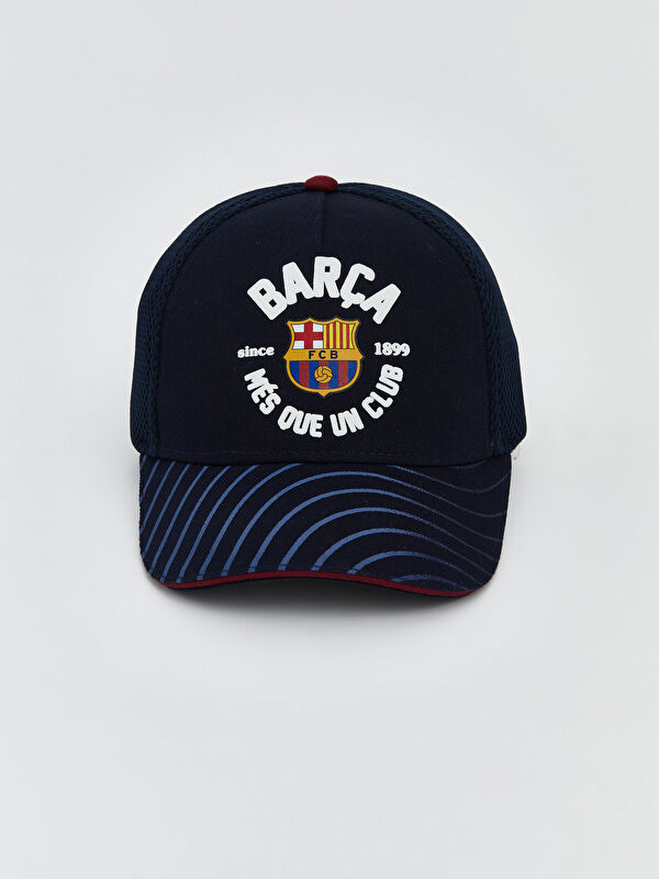 LCW ACCESSORIES FC Barcelona Baskılı Erkek Çocuk Kep Şapka