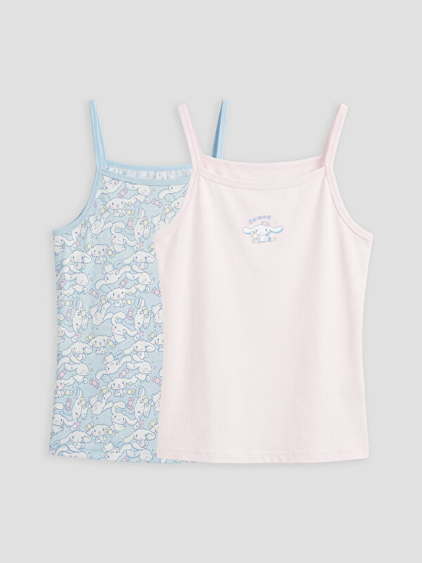 LCW Kids Cinnamoroll Baskılı İp Askılı Kız Çocuk Atlet 2'li