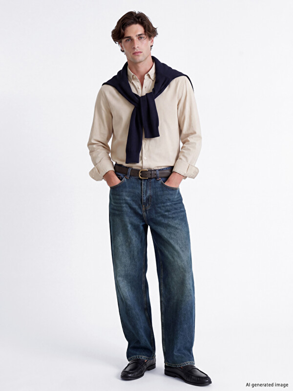 LCW Jeans جينز واسع الأرجل للرجال