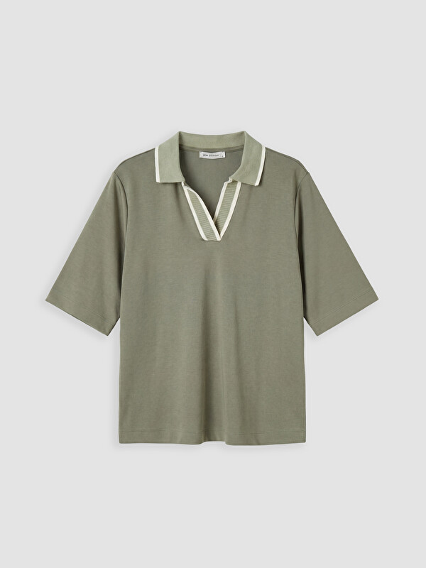 LCW EVERYDAY Polo Yaka Soft Touch Kadın Tişört