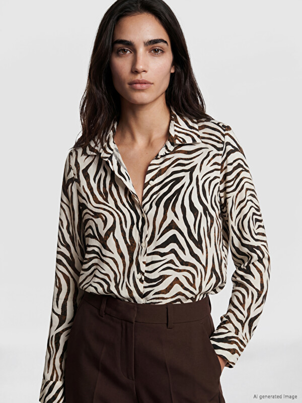 LCW Vision Woman Blue Shirt