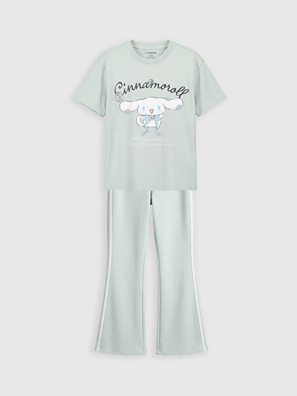 LCW Kids Cinnamoroll Baskılı Kız Çocuk Tişört ve Tayt