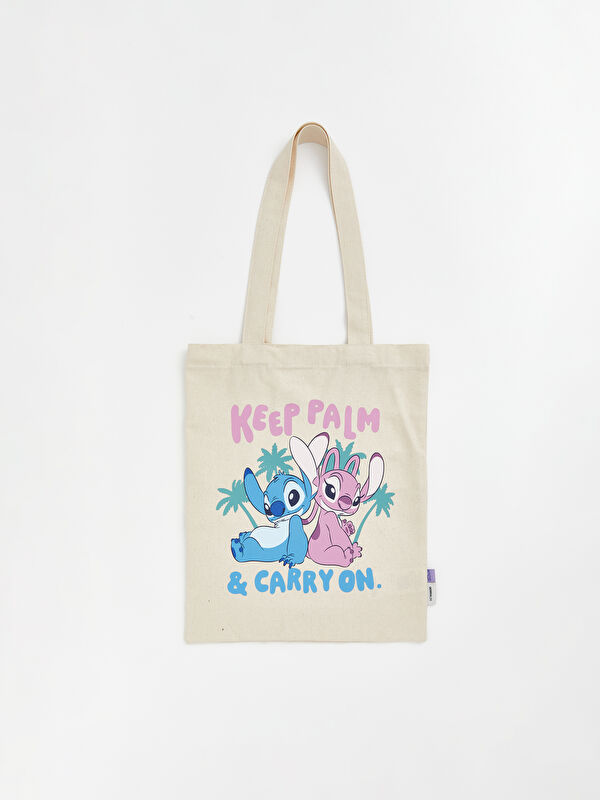 LCW JOY Lilo & Stitch Baskılı Alışveriş Çantası