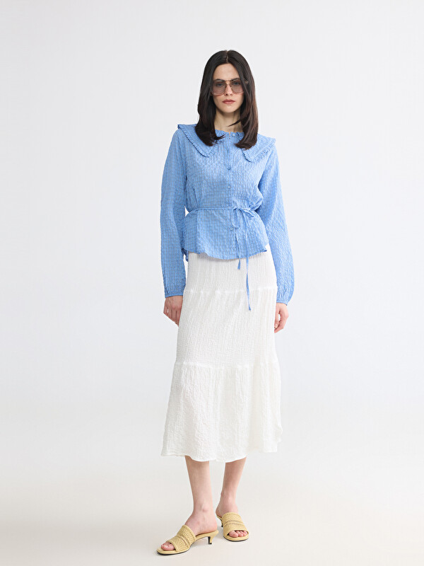 LCWAIKIKI Classic Woman White Skirt