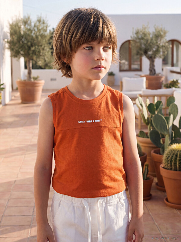 LCW Kids Baskılı Erkek Çocuk Atlet