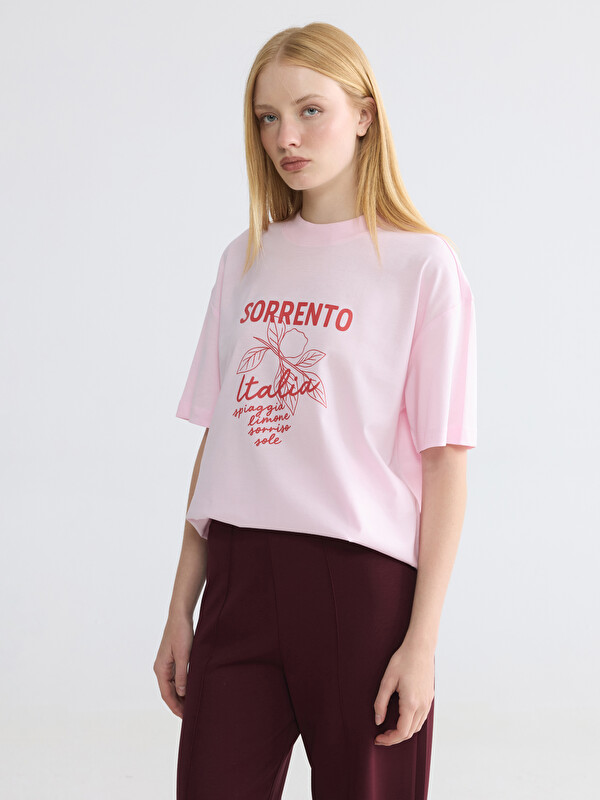 LCW Modest Tricou Roz Femeie