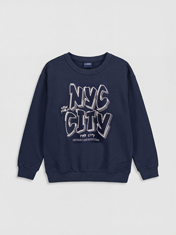 LCW Kids Crew Neck Boys' Sweatshirt