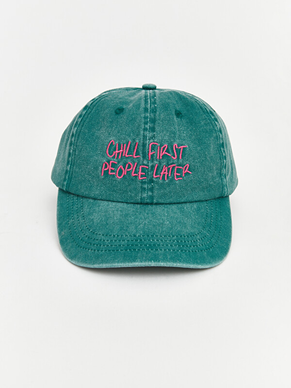 LCW ACCESSORIES Slogan Embroidered Women's Baseball Cap