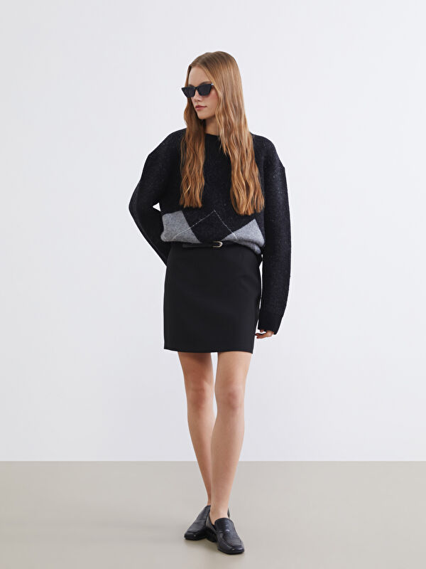 XSIDE Belted Mini Skirt