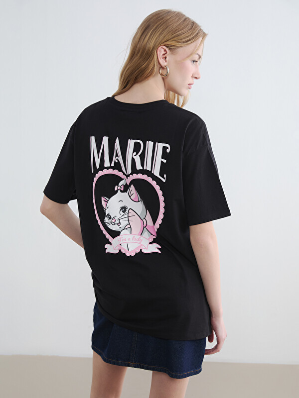 XSIDE Marie Cat Printed 100% Cotton Women's T-Shirt