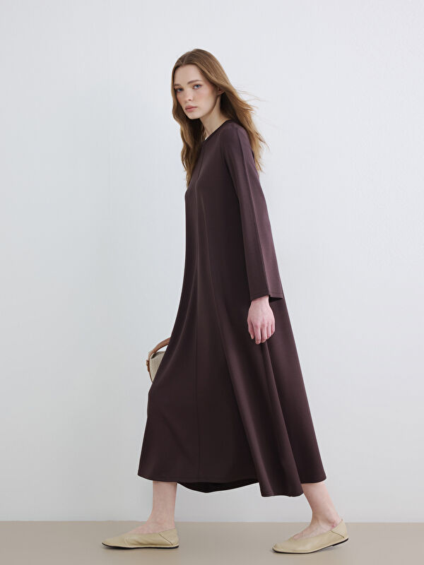 LCW Modest Bisiklet Yaka A Kesin Elbise