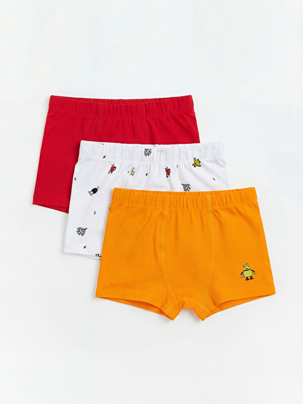 LCW Kids Baskılı Erkek Çocuk Boxer 3'lü