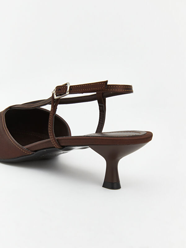 Lcw Steps Kahverengi Lcw Steps Sivri Burun Kadın Topuklu Ayakkabı