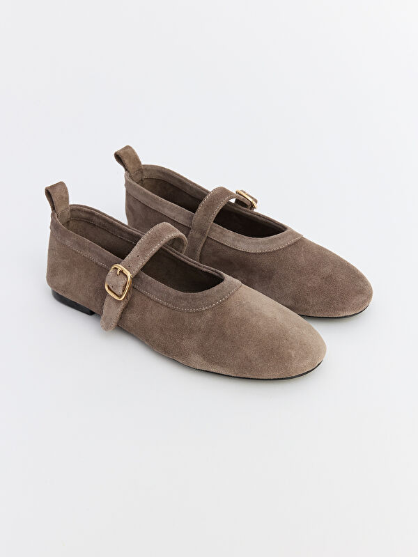 Lcw Steps Bej Lcw Steps Süet Kadın Babet