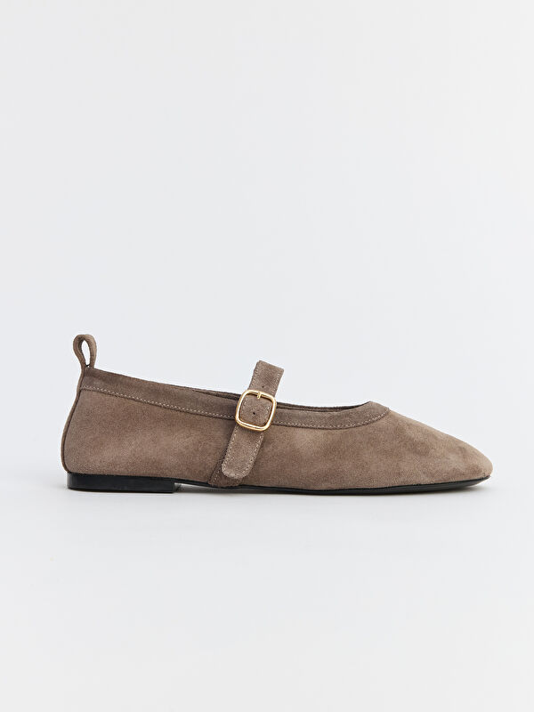 Lcw Steps Bej Lcw Steps Süet Kadın Babet