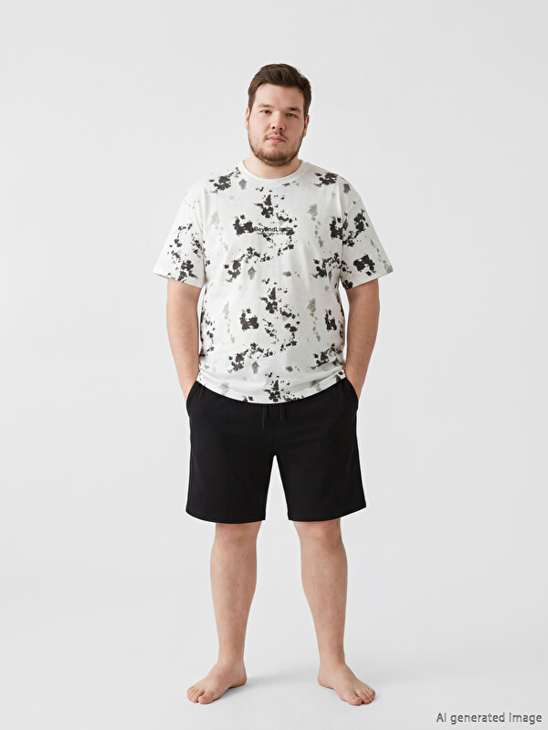 LC WAIKIKI Regular Fit Men's Shortie Pyjamas Set