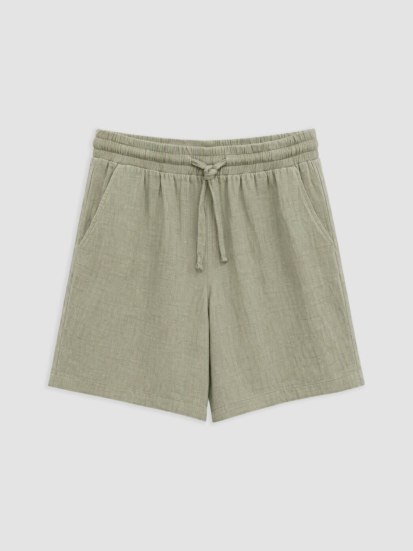 XSIDE Elastic Waist Muslin Women's Shorts