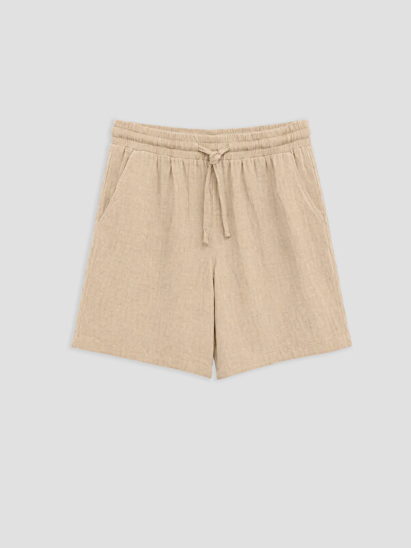 XSIDE Elastic Waist Muslin Women's Shorts