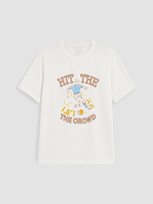 LC WAIKIKI Crew Neck Printed Boys' T-Shirt