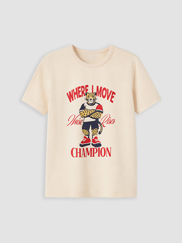 LC WAIKIKI Djalë Bezhe T-shirt
