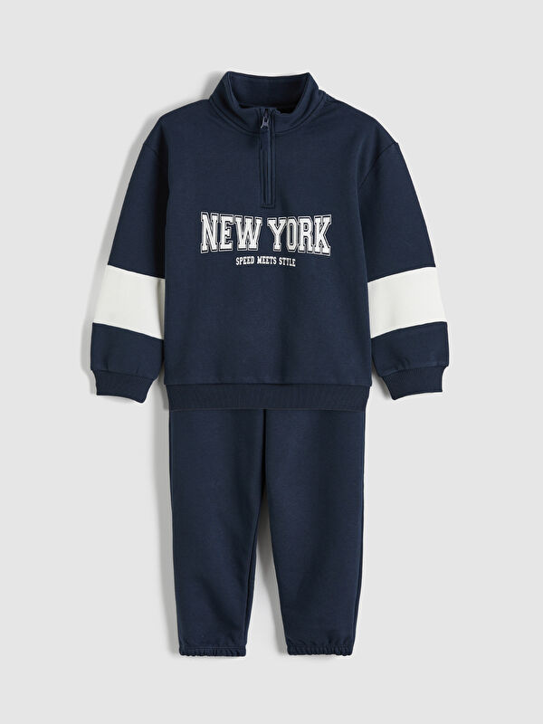 LCW Kids NYC Baskılı Erkek Çocuk Eşofman Takımı