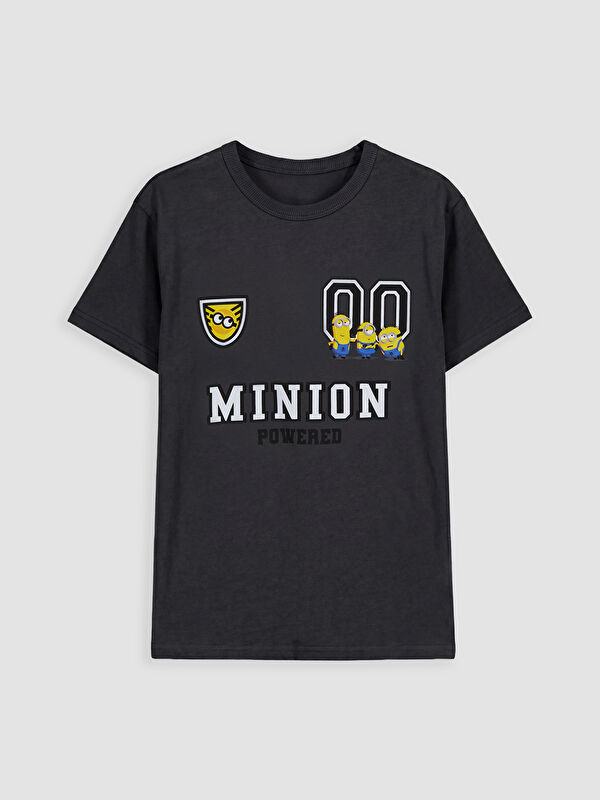 LCW Kids Bisiklet Yaka Minions Baskılı Erkek Çocuk Tişört