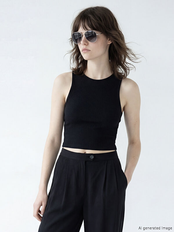 XSIDE Woman BLACK Tank Top