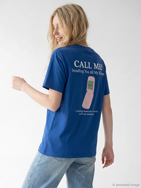 XSIDE Crew Neck Printed Women's T-Shirt