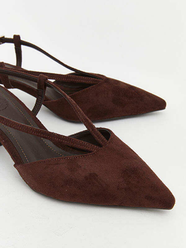 Lcw Steps Kahverengi Lcw Steps Sivri Burun Kadın Topuklu Ayakkabı