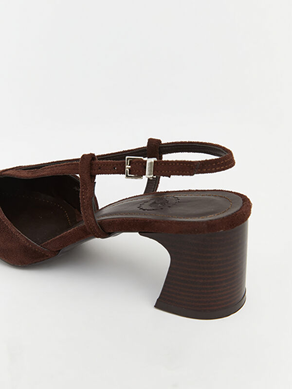 Lcw Steps Kahverengi Lcw Steps Sivri Burun Kadın Topuklu Ayakkabı