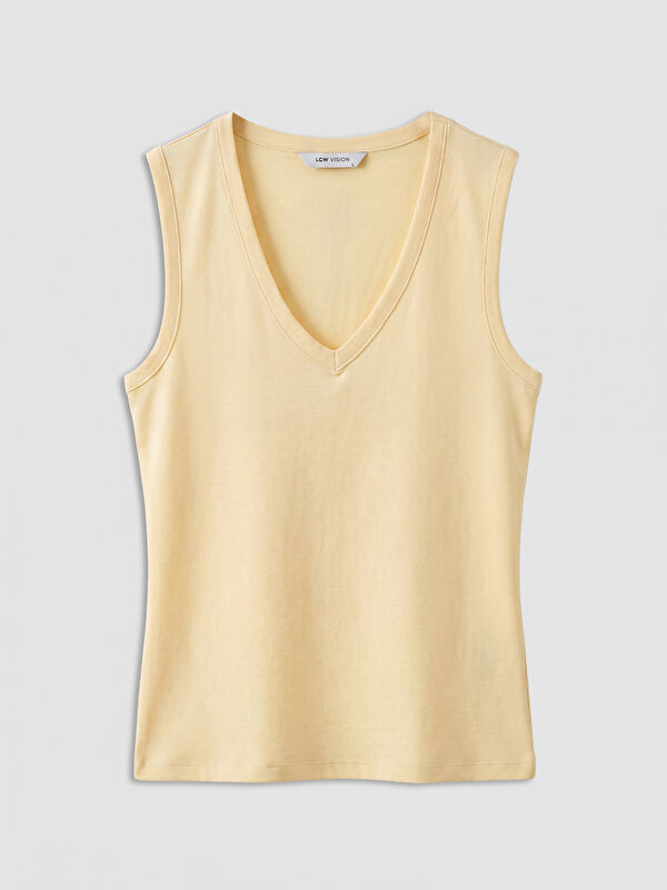 LCW Vision Woman Yellow Tank Top