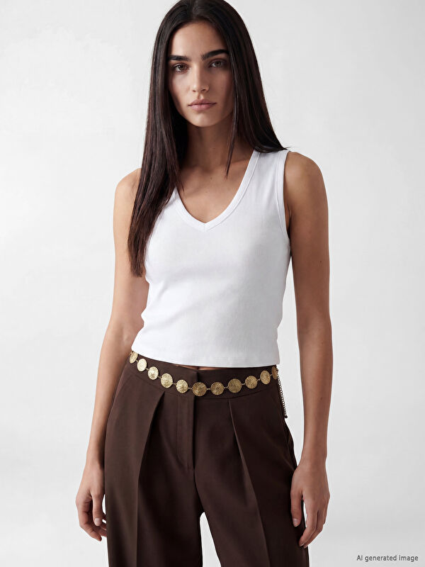 LCW Vision V Neck Women's Tank Top