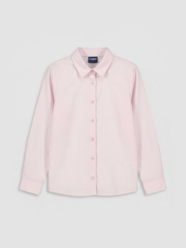 LC WAIKIKI Regular Fit Poplin Kız Çocuk Gömlek