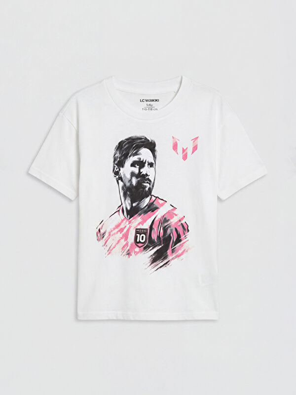 LCW Kids Messi Baskılı Erkek Çocuk Tişört